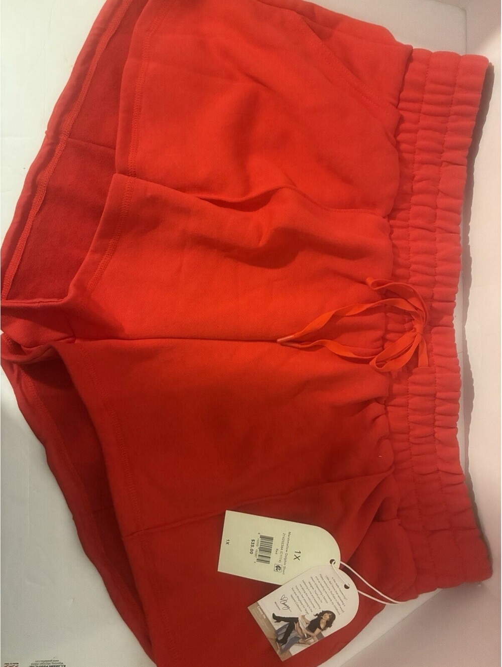 Blogilates Marshmallow Dolphin Shorts in Red - 1X NWT